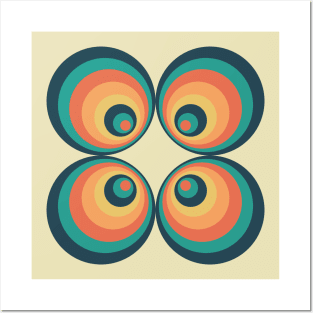 Circle Vintage Quatro Rainbow Posters and Art